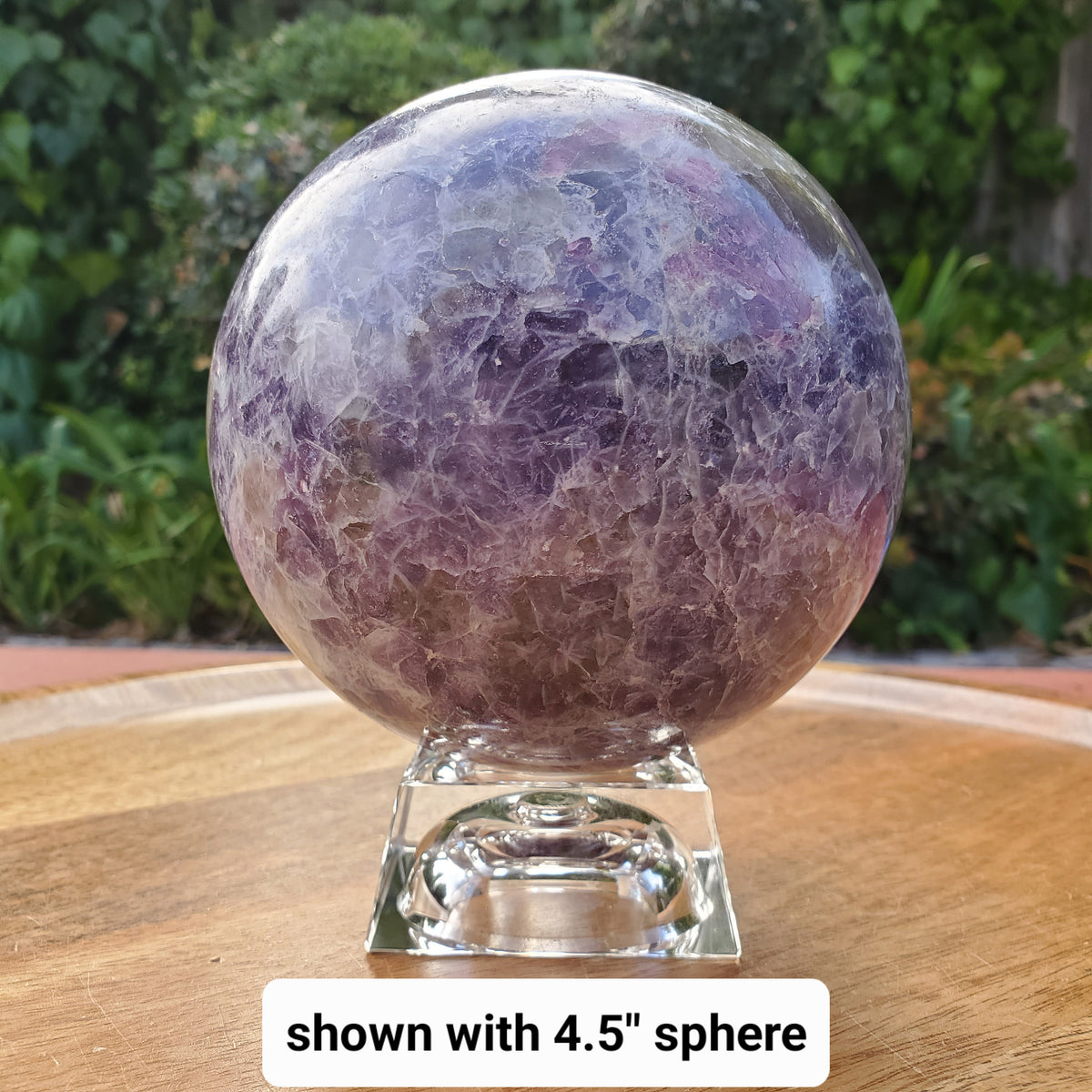 Square Glass Sphere Stand | Use Stand Two Ways | Will Hold Any 2" to 5" Sphere - Stand ONLY - Crystal Ball Stand Holder Display