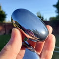 Terahertz Palmstone - Creativity, Helps Clear Your Mind, Energizes Inner Body, Promotes Bloodflow - Silver Crystal Palm Healing Gemstones