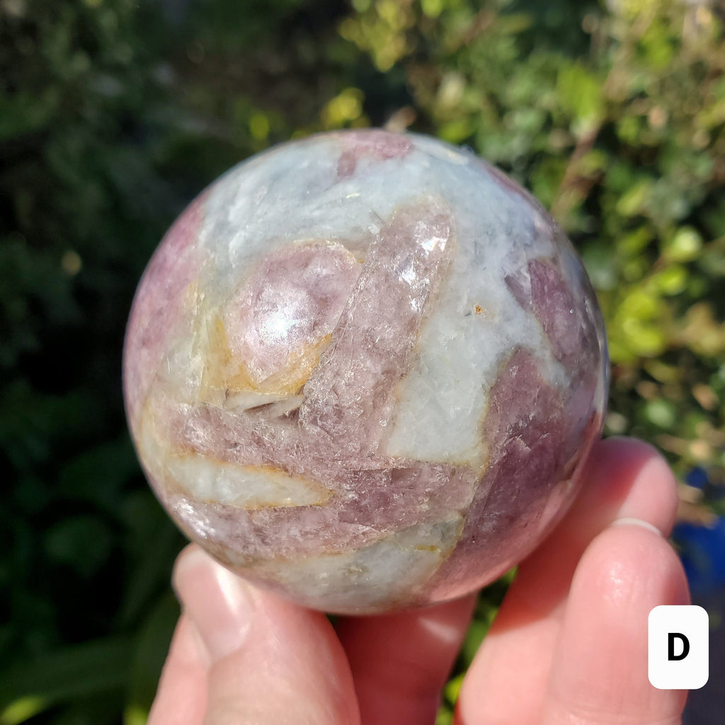 Pink Tourmaline Sphere - Unconditional Love, Healing, Understanding, Feeling Safe - Rubellite Sphere Crystal Ball Gemstones