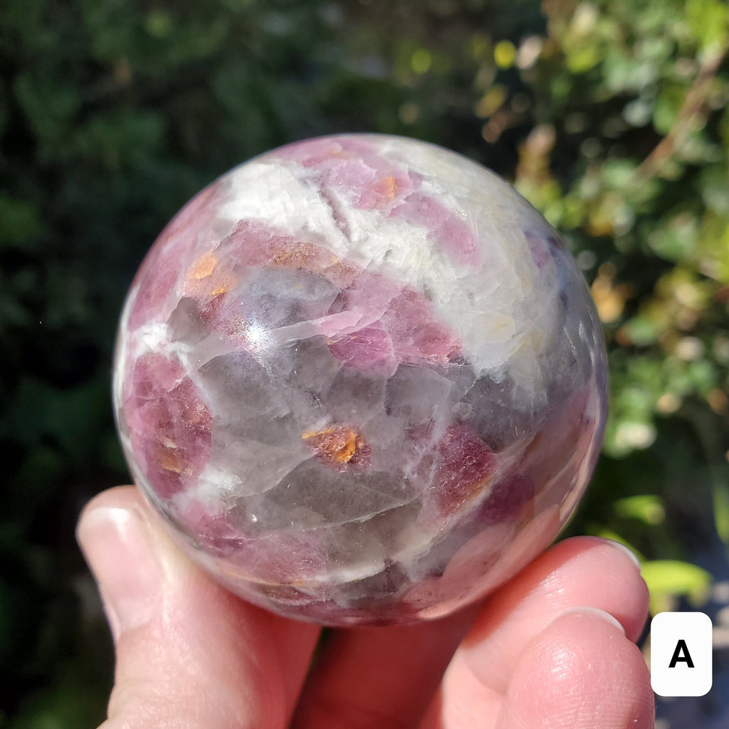 Pink Tourmaline Sphere - Unconditional Love, Healing, Understanding, Feeling Safe - Rubellite Sphere Crystal Ball Gemstones