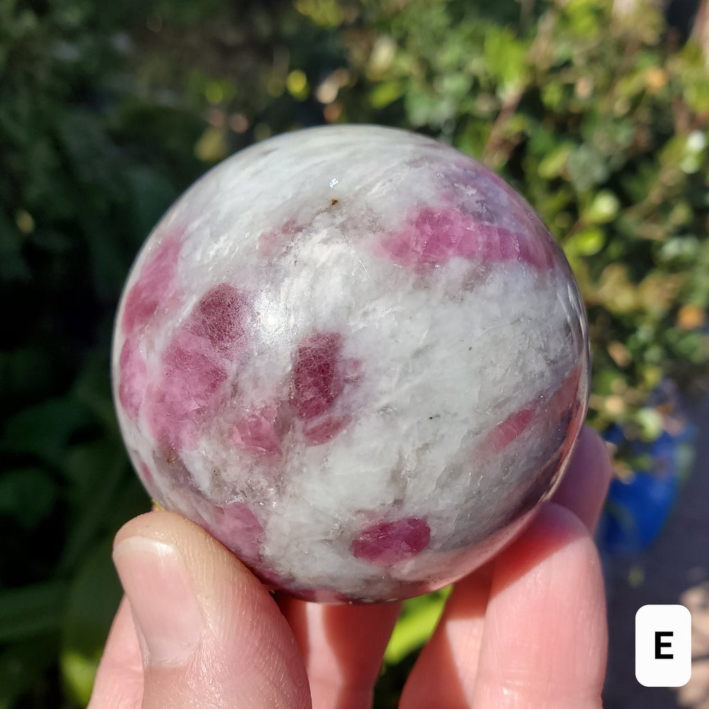 Pink Tourmaline Sphere - Unconditional Love, Healing, Understanding, Feeling Safe - Rubellite Sphere Crystal Ball Gemstones
