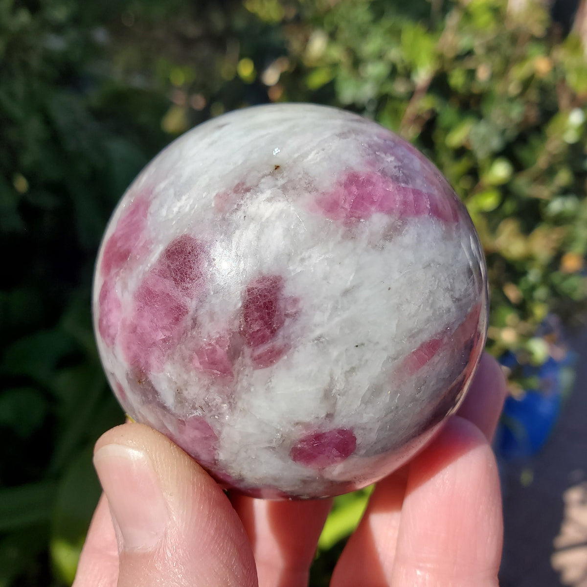 Pink Tourmaline Sphere - Unconditional Love, Healing, Understanding, Feeling Safe - Rubellite Sphere Crystal Ball Gemstones