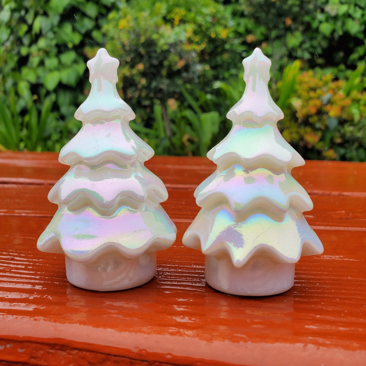 Aura White Jade Tree - Peaceful, Calm, Love Energy, Positive Energy - White Tree Crystal Carving Healing Gemstone