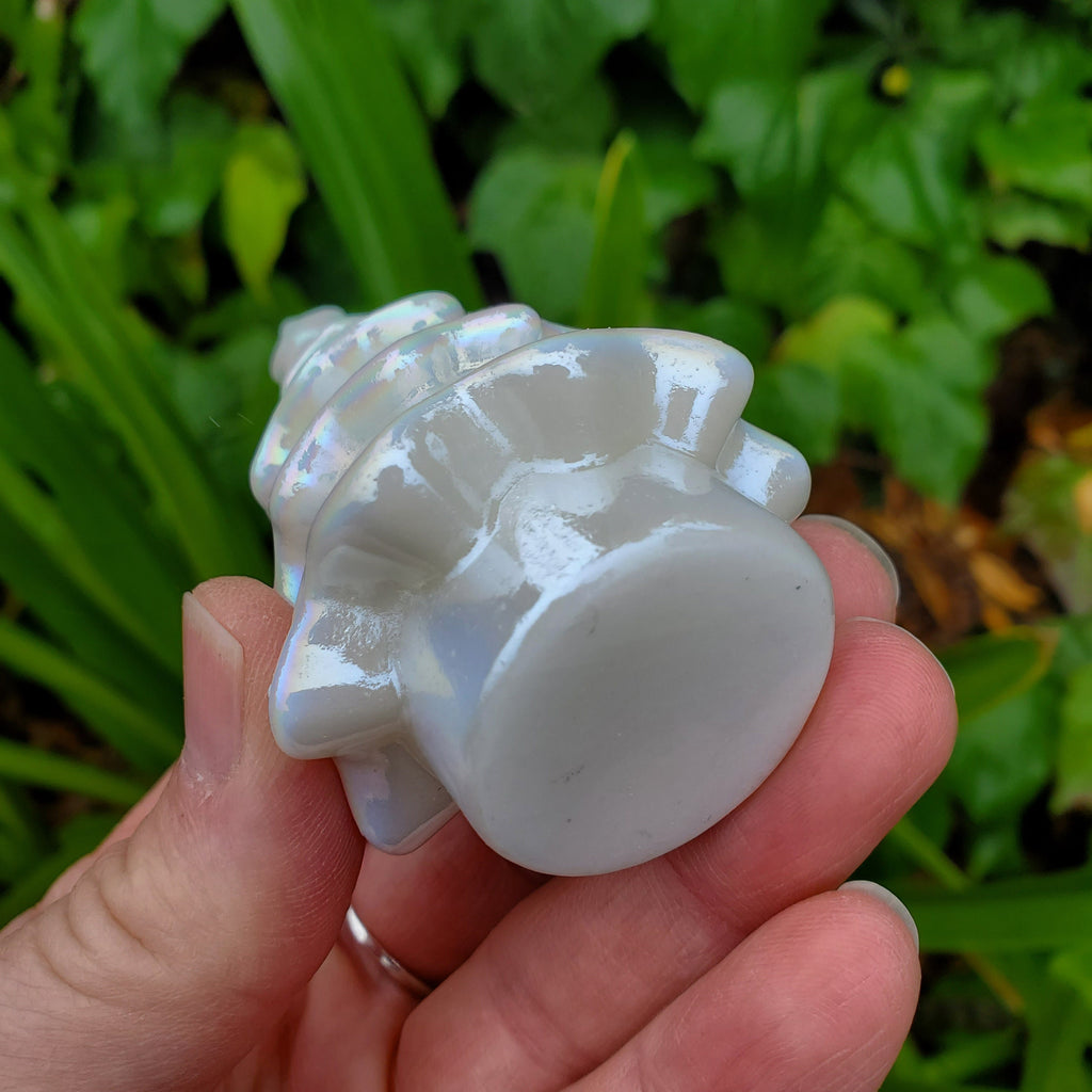 Aura White Jade Tree - Peaceful, Calm, Love Energy, Positive Energy - White Tree Crystal Carving Healing Gemstone
