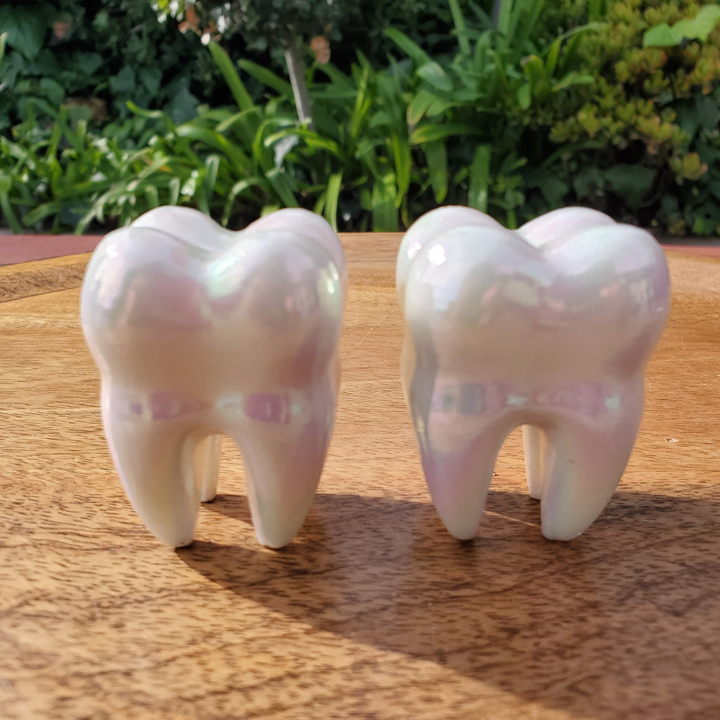 Aura White Jade Tooth Carving - Peaceful, Calm, Love Energy, Positive Energy - White Tooth Crystal Carving Healing Gemstone
