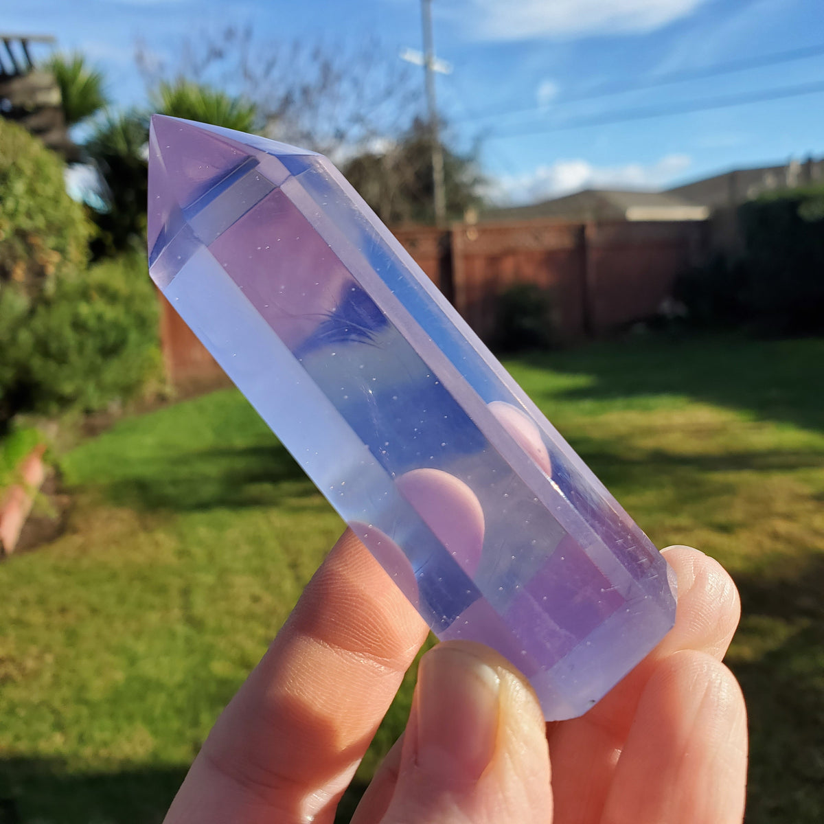 Pink Opalite Tower - Confidence, Boost Inner Power, Stabilizing - Pink Point Generator Healing Crystal Gemstones
