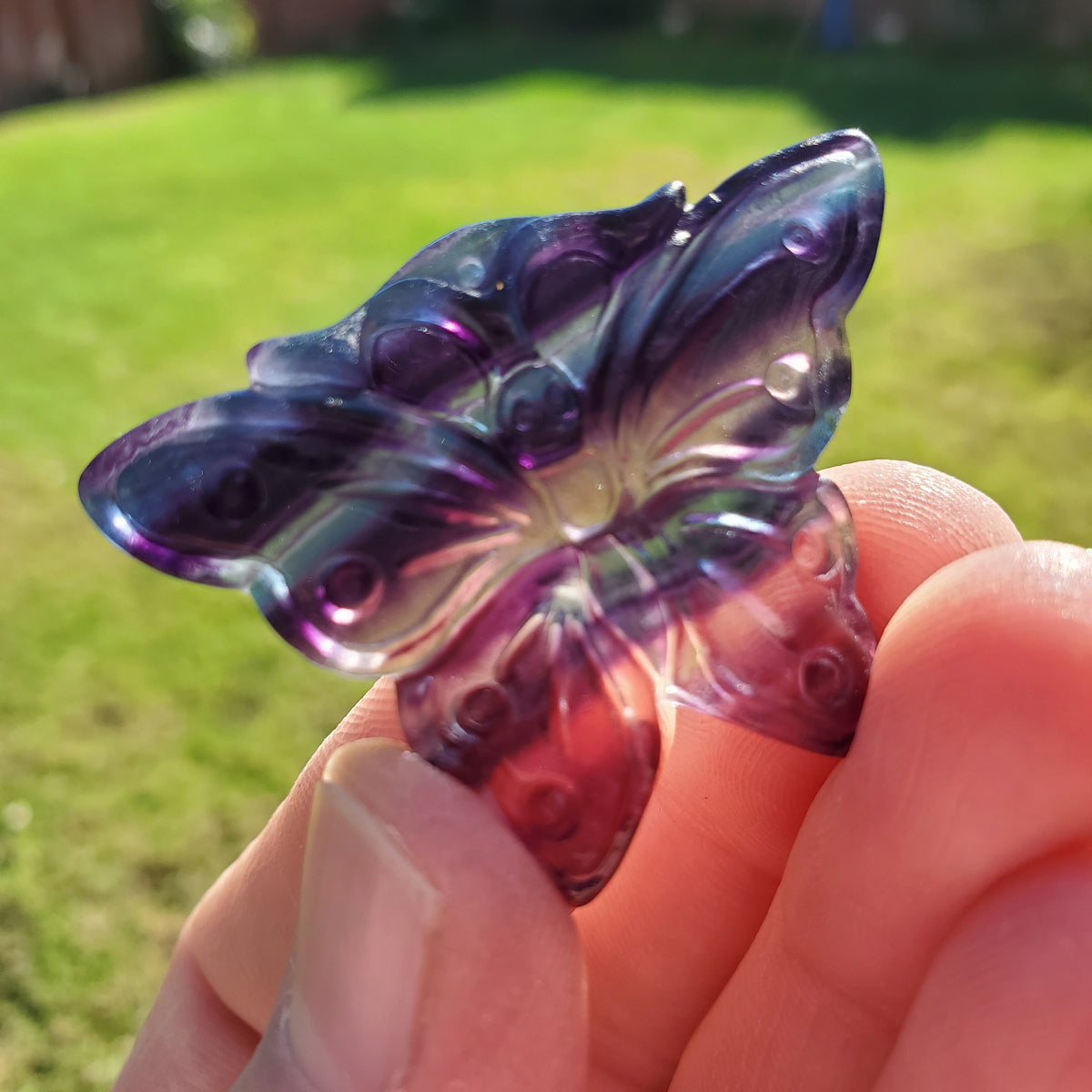 Butterfly & Rose Gift Set - Fluorite Butterfly and Ring + Rose Quartz Rose + Unicorn Bracelet - Clarity, Grounding, Love, Protection