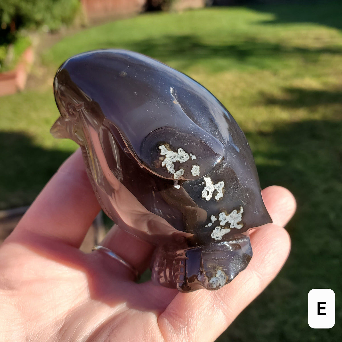 Cute Druzy Agate Penguin - Protection, Security, Emotional Stability, Gentle Energy - Carved Penguin Crystal Healing Crystals Gemstones