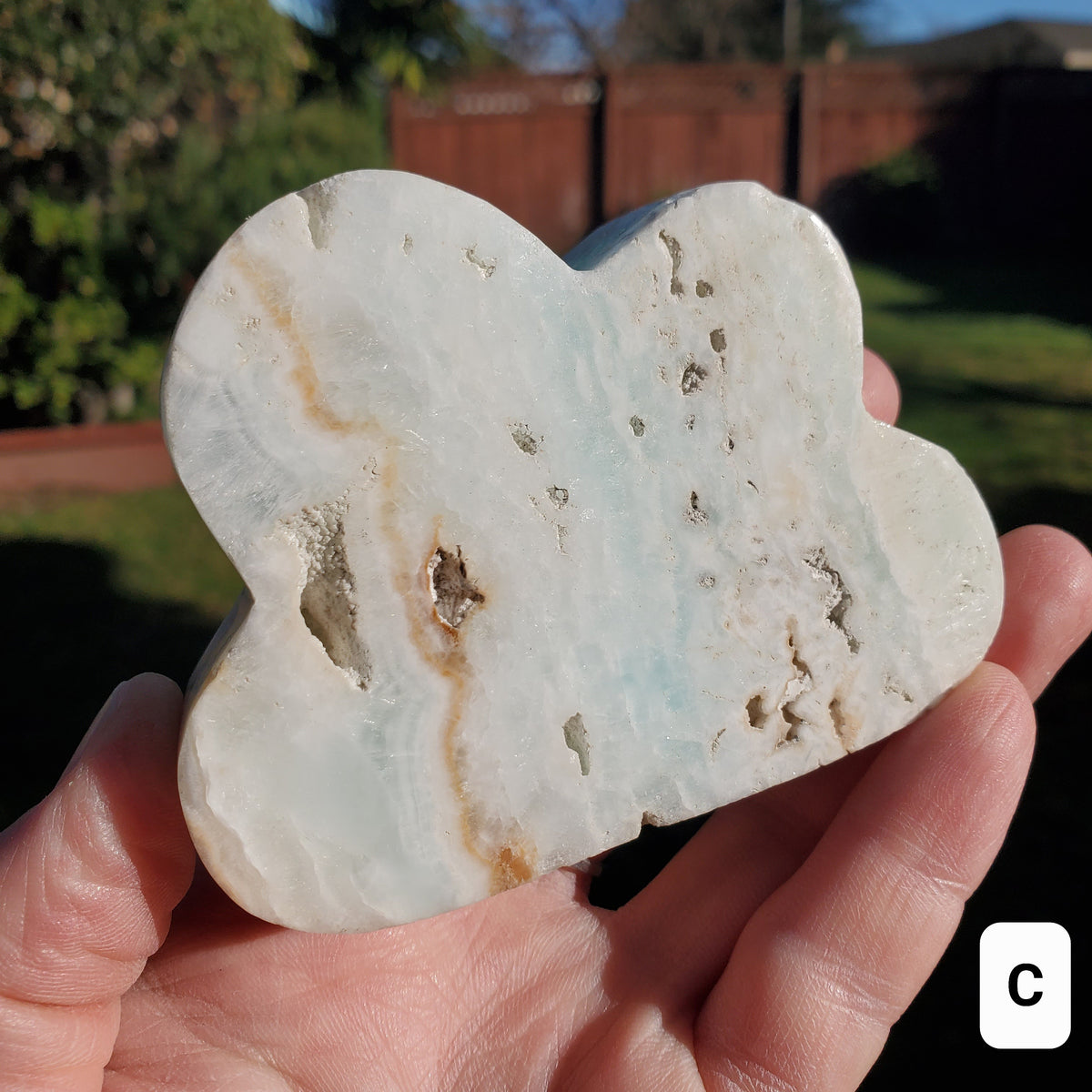 Chunky Caribbean Calcite Cloud - Emotional Healing, Pure Love - Crystal Cloud Ocean Stone Healing Crystals Gemstones