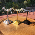 Adjustable Metal Stand - Black, Gold or Silver - Use with Light Weight Crystal Wings 3" to 5" - STAND ONLY - Metal Stand for Wings