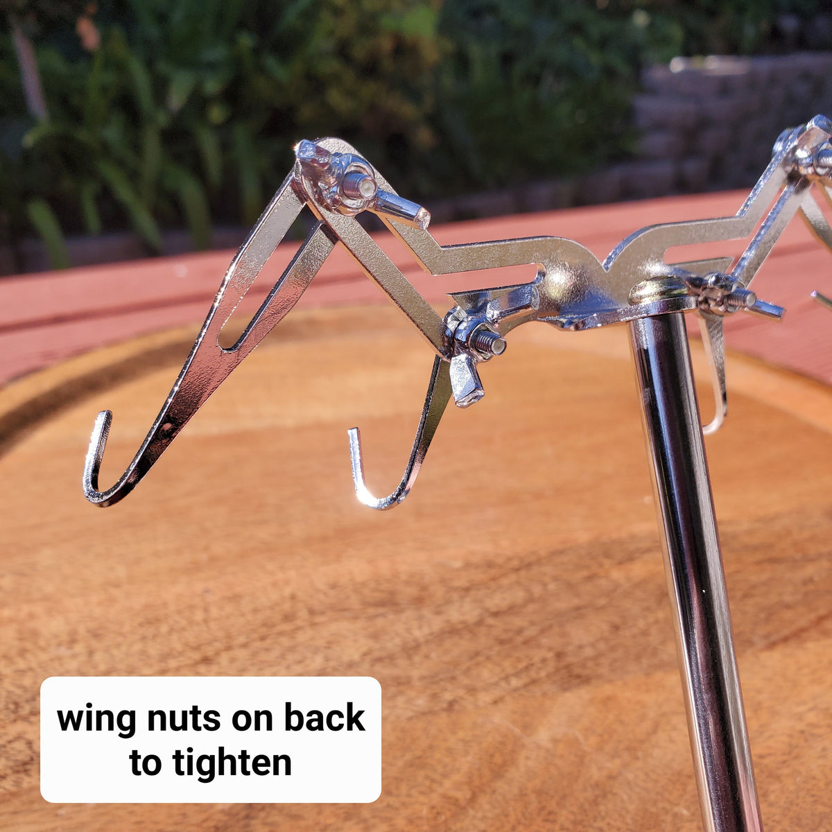 Adjustable Metal Stand - Black, Gold or Silver - Use with Light Weight Crystal Wings 3" to 5" - STAND ONLY - Metal Stand for Wings