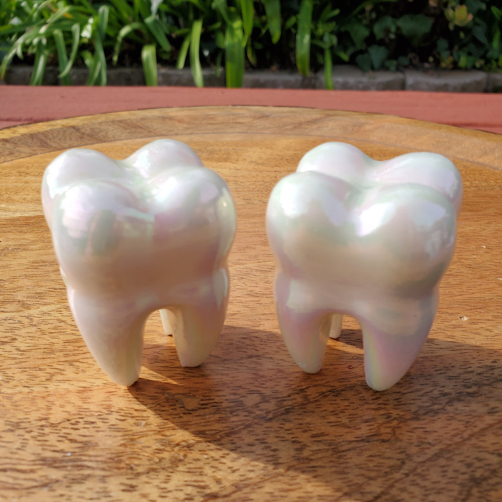 Aura White Jade Tooth Carving - Peaceful, Calm, Love Energy, Positive Energy - White Tooth Crystal Carving Healing Gemstone