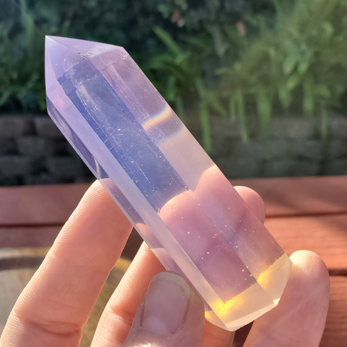 Pink Opalite Tower - Confidence, Boost Inner Power, Stabilizing - Pink Point Generator Healing Crystal Gemstones