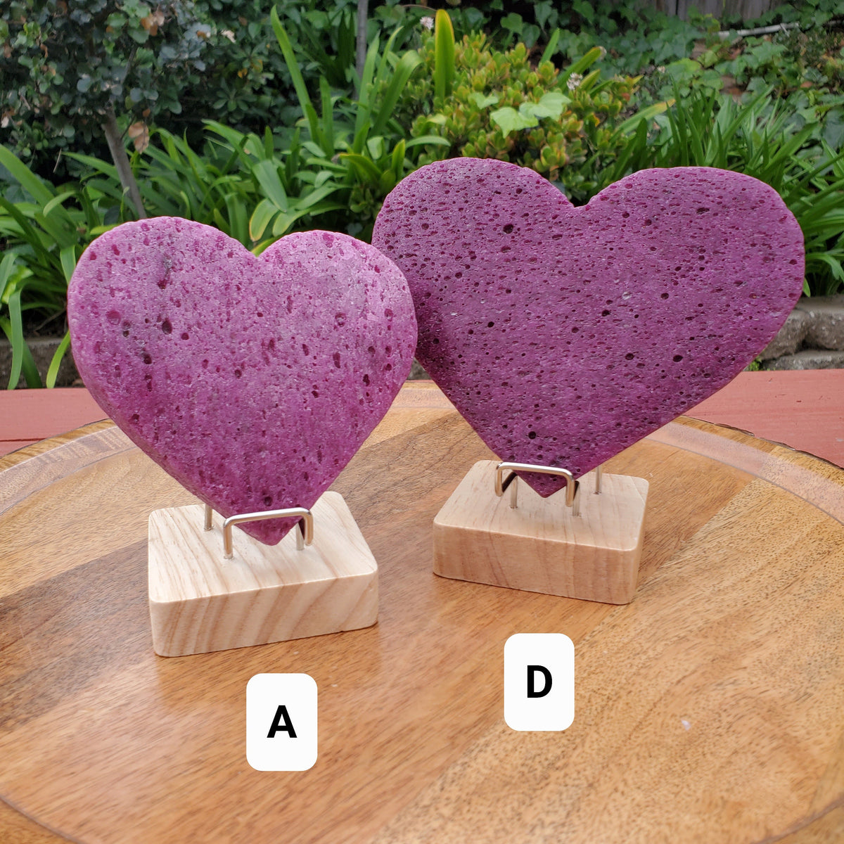 Big Chunky Glowing Honeycomb Ruby Heart (with UV light) - Energy, Strength, Power, Vitality - Corundum Ruby Crystal Heart Healing Gemstone