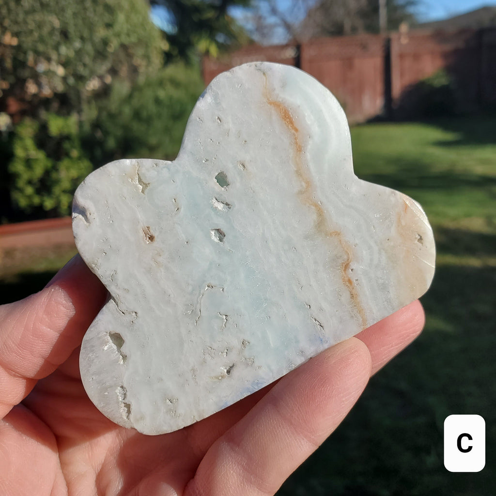 Chunky Caribbean Calcite Cloud - Emotional Healing, Pure Love - Crystal Cloud Ocean Stone Healing Crystals Gemstones