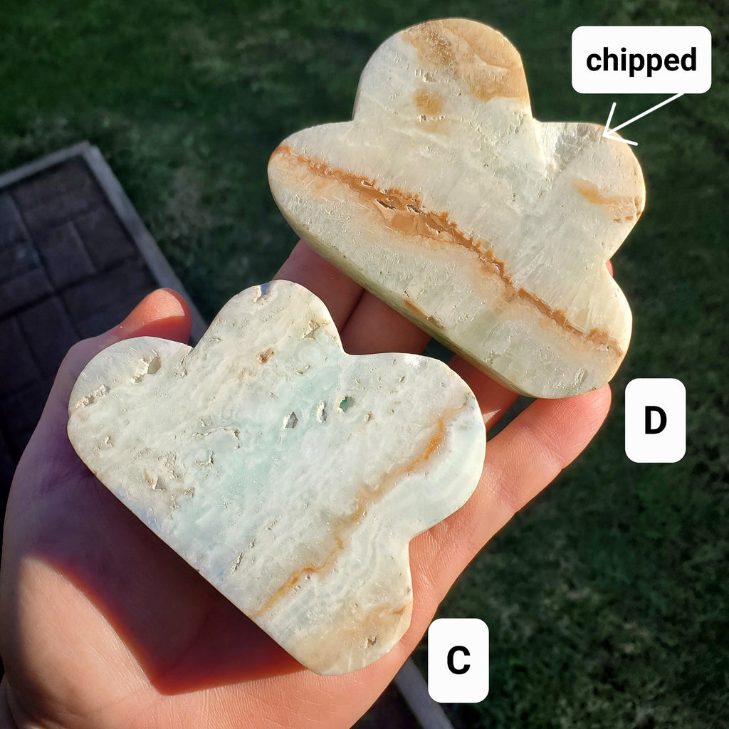 Chunky Caribbean Calcite Cloud - Emotional Healing, Pure Love - Crystal Cloud Ocean Stone Healing Crystals Gemstones