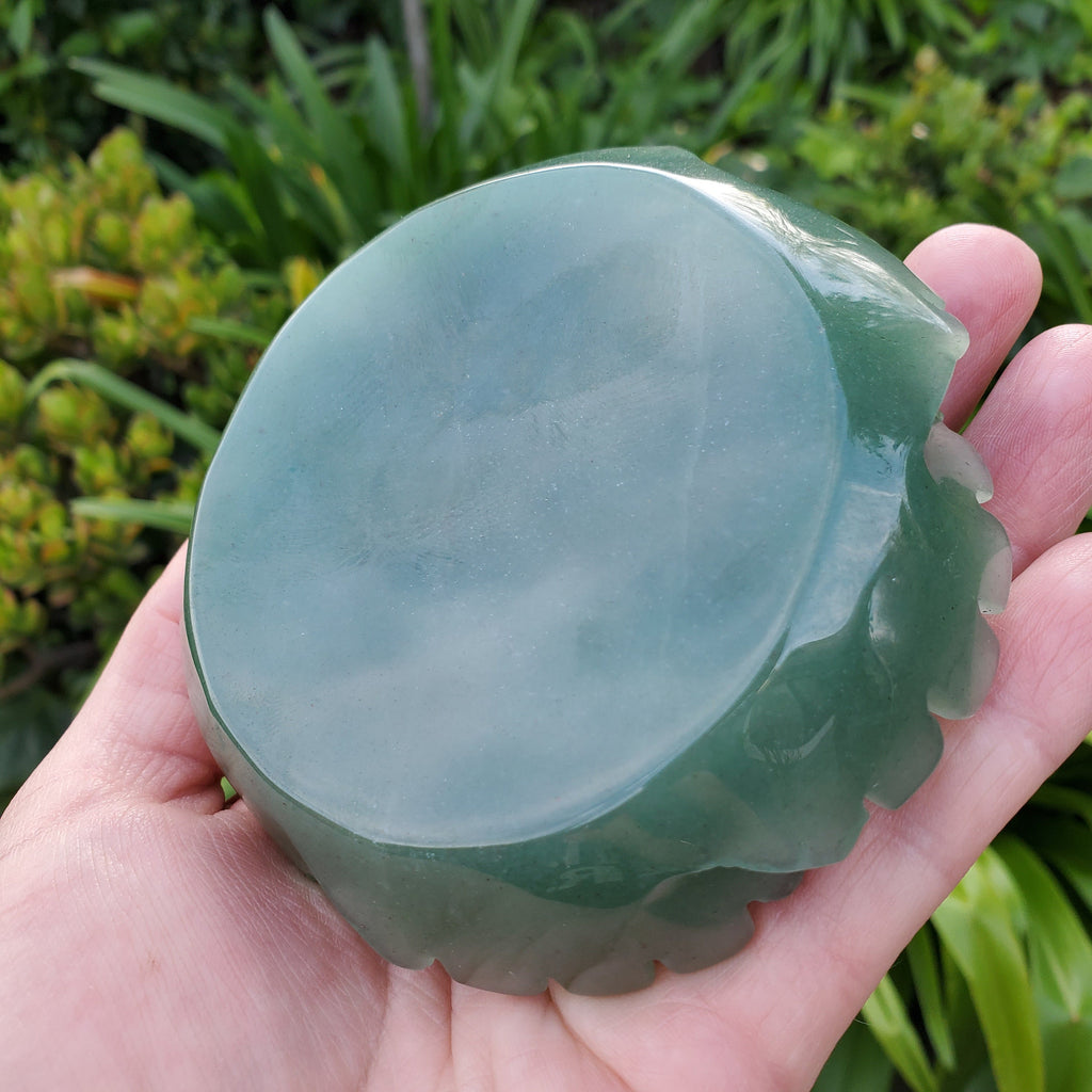 Big Green Aventurine Rose - Manifestation, Prosperity, Wealth, Abundance - Aventurine Crystal Rose Carved Flower Healing Gemstones