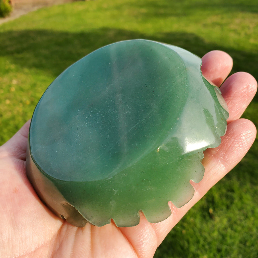Big Green Aventurine Rose - Manifestation, Prosperity, Wealth, Abundance - Aventurine Crystal Rose Carved Flower Healing Gemstones