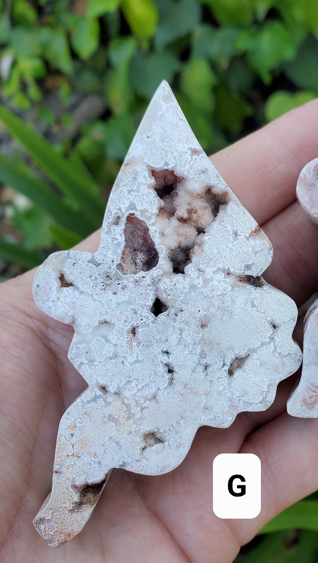 Chunky Pink Lace Agate Druzy Fairy - Balance Physical, Mental, Emotional - Pink Agate Crystal Fairy Carving Healing Gemstones