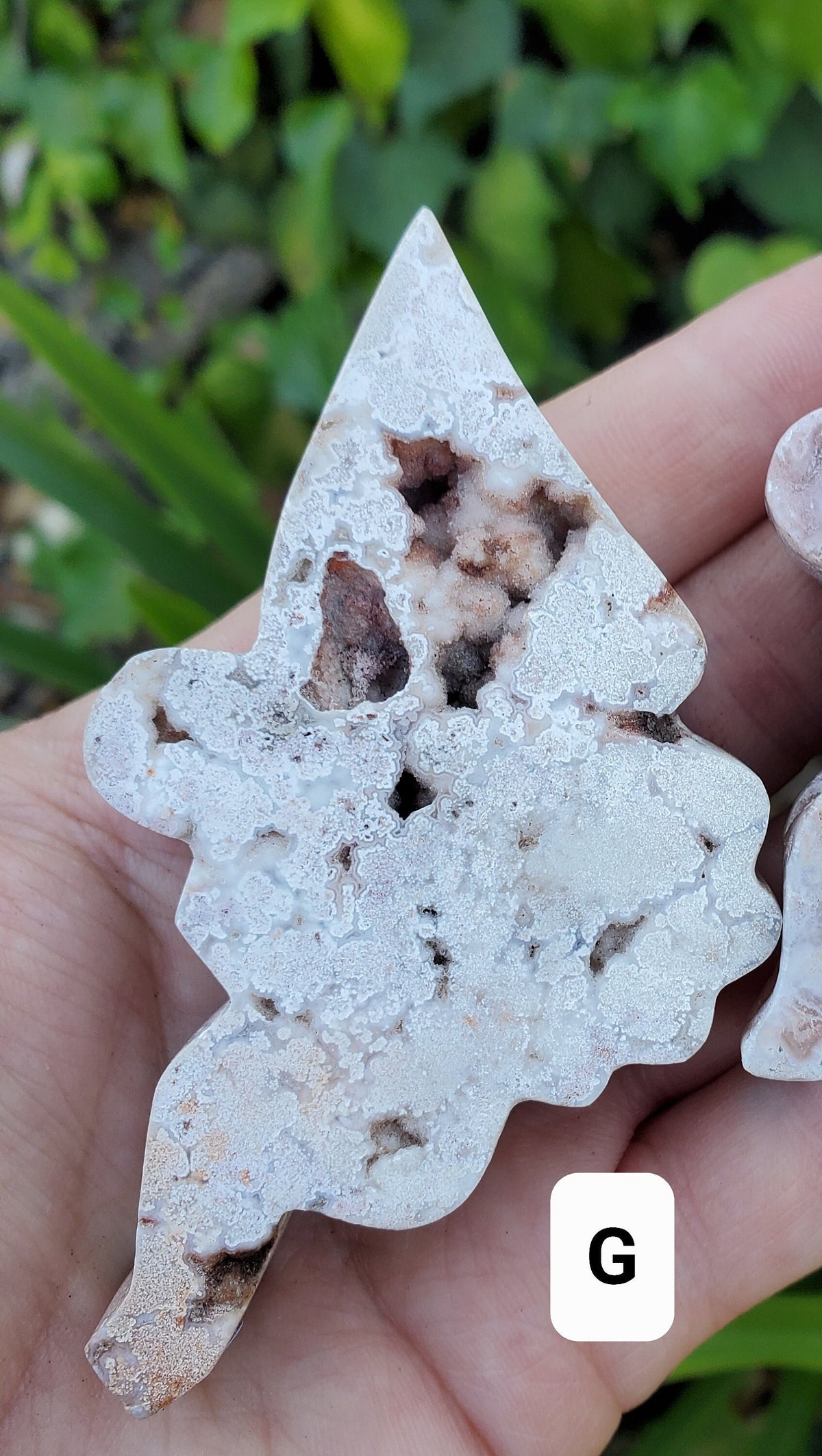 Chunky Pink Lace Agate Druzy Fairy - Balance Physical, Mental, Emotional - Pink Agate Crystal Fairy Carving Healing Gemstones
