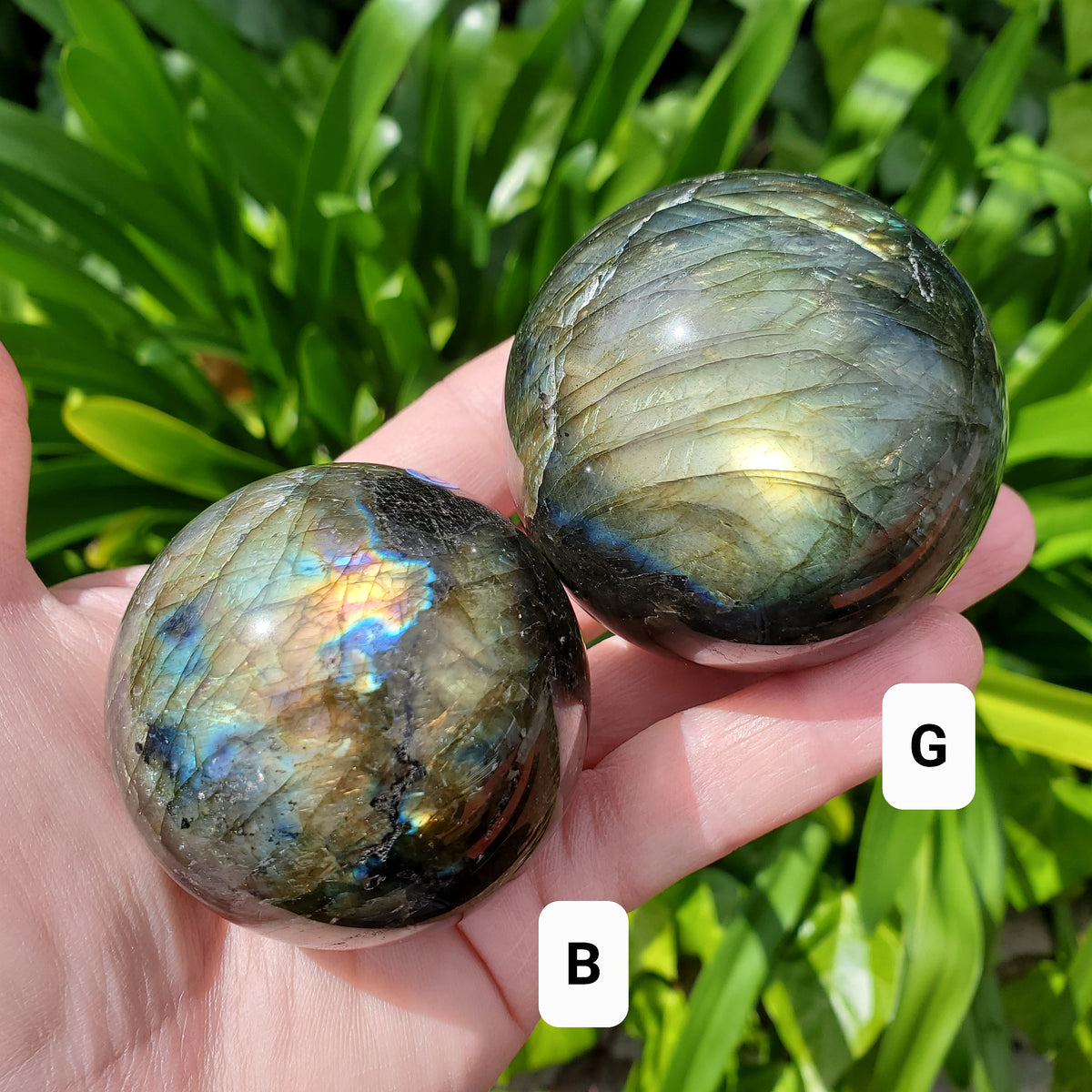 Flashy Labradorite Sphere - Awareness, Connection, Intuition - Crystal Ball Labradorite Healing Crystal Gemstone