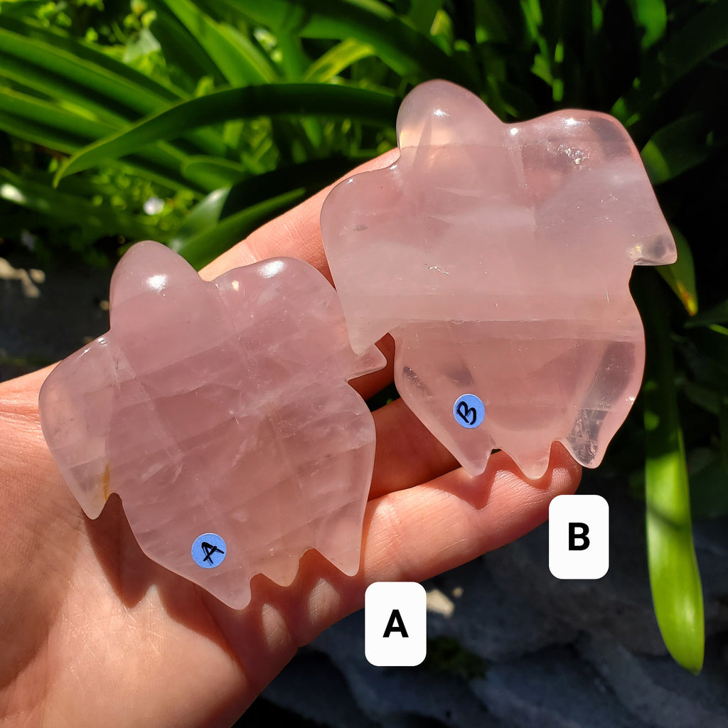 Rose Quartz Turtle - Universal & Unconditional Love, Compassion, Kindness - Crystal Turtle Healing Gemstone