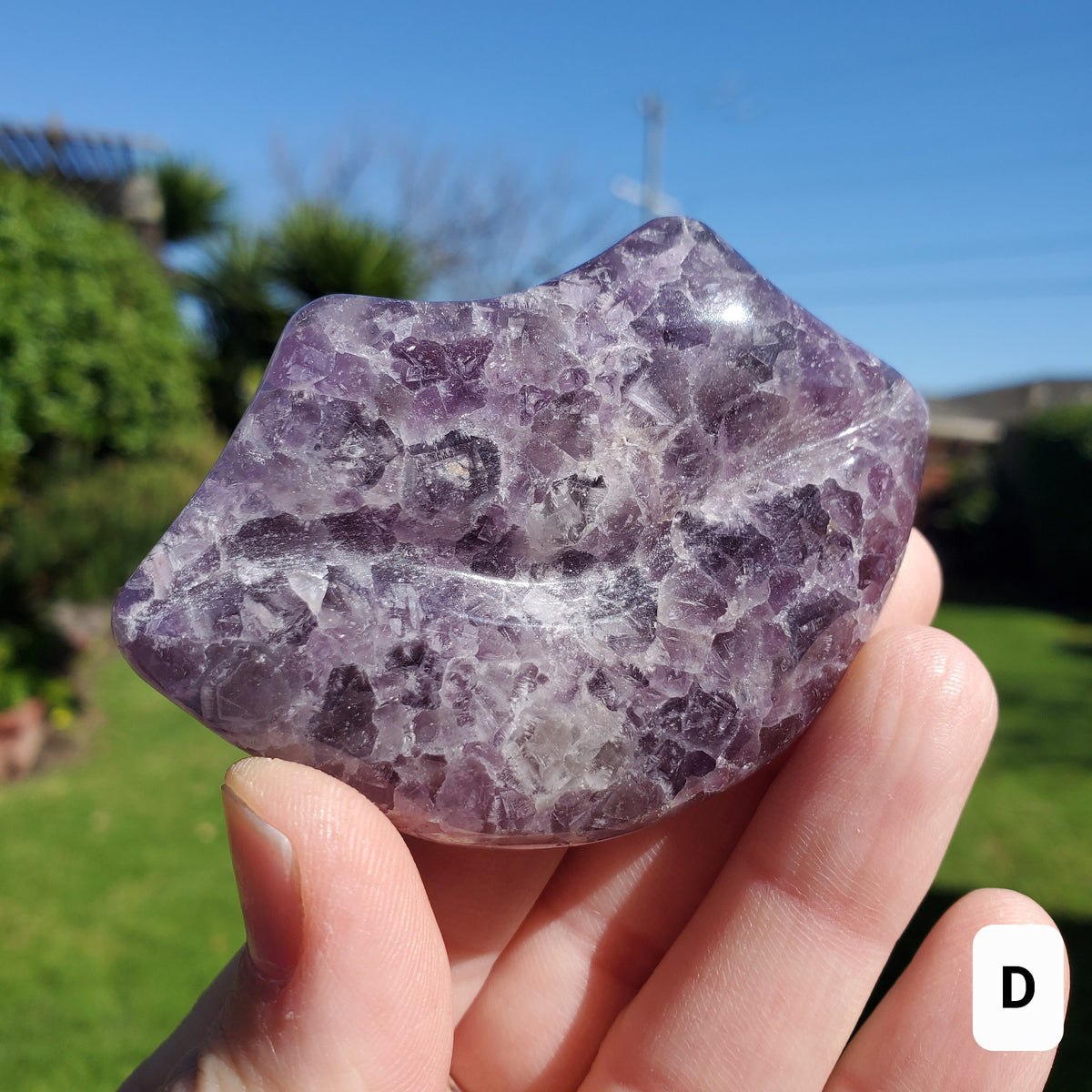 Dream Amethyst Lips - Calming, Energetic Protection, Positivity, Spiritual Connection - 3" Purple Amethyst Crystal Lips Healing Gemstones