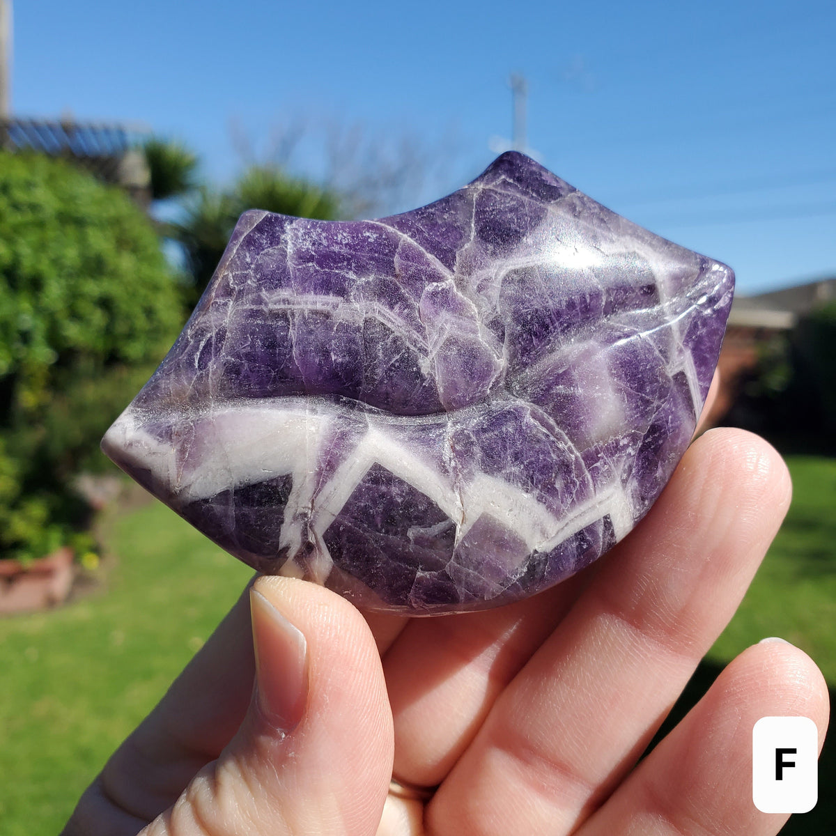 Dream Amethyst Lips - Calming, Energetic Protection, Positivity, Spiritual Connection - 3" Purple Amethyst Crystal Lips Healing Gemstones