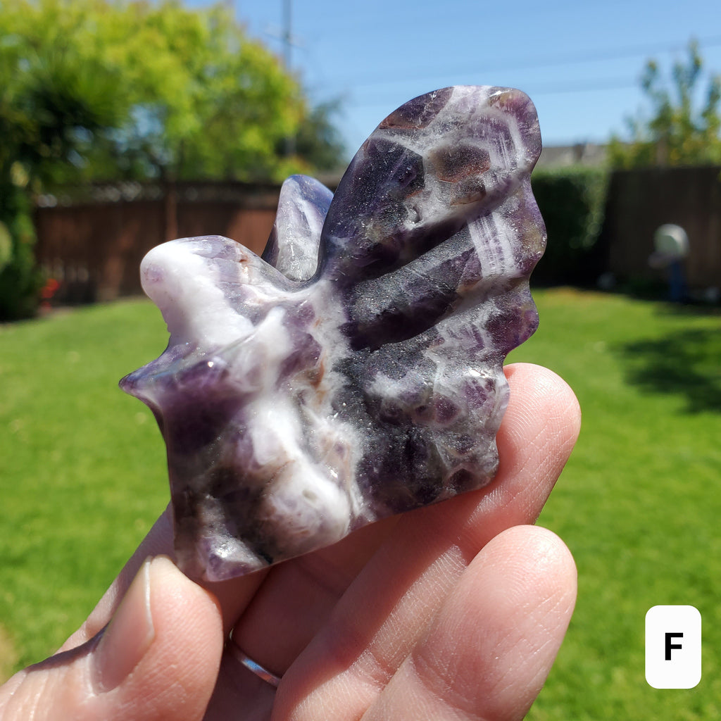 Dream Amethyst Fairy - Calming, Energetic Protection, Positivity - Purple Amethyst Sitting Fairy Carving Healing Crystal Gemstone