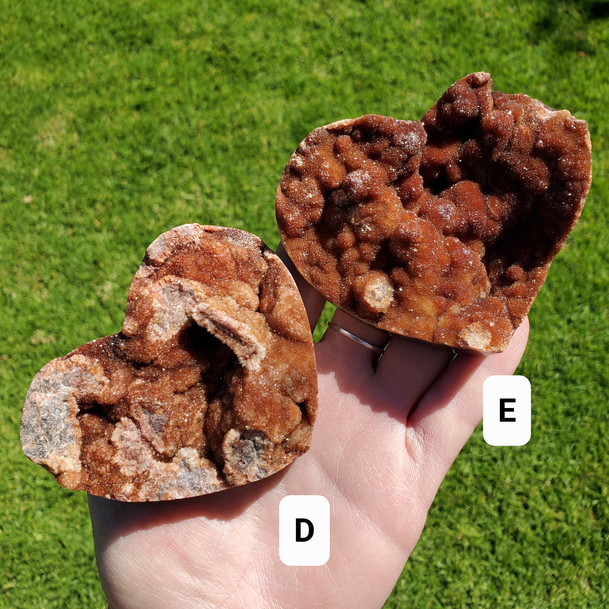 Sphalerite Druzy Heart - Protection, Grounding, Energy, Strength, Confidence - Pink Druzy Crystal Heart Healing Gemstone