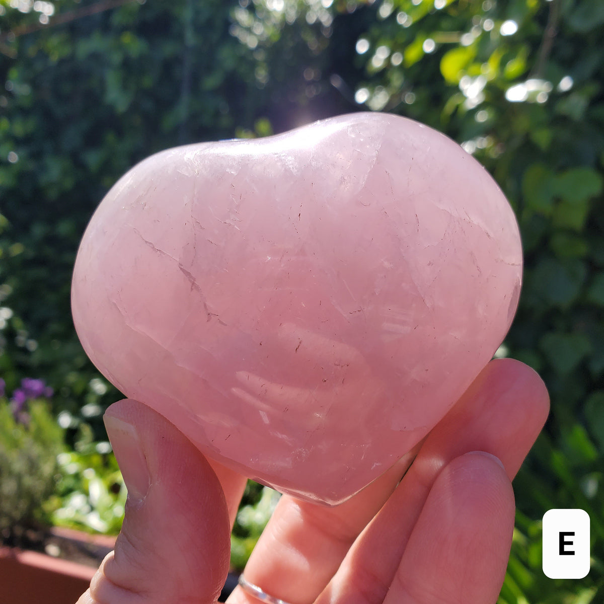 Big Puffy Rose Quartz Heart - Unconditional Love, Compassion, Kindness, Self Love - Pink Heart Crystal Stone Healing Gemstones
