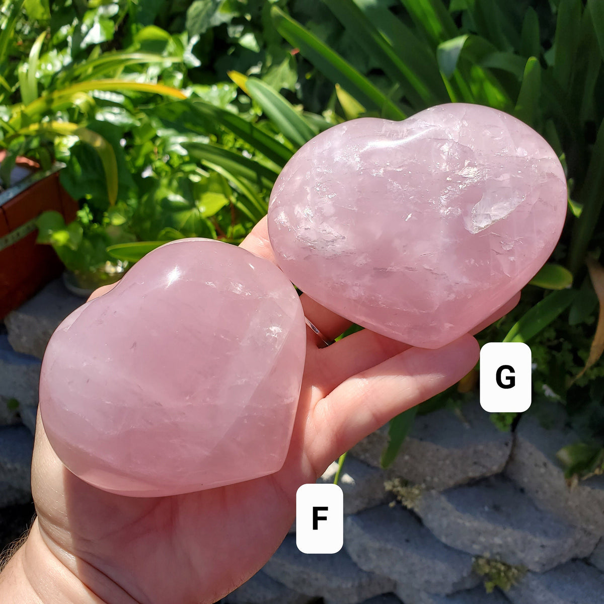 Big Puffy Rose Quartz Heart - Unconditional Love, Compassion, Kindness, Self Love - Pink Heart Crystal Stone Healing Gemstones
