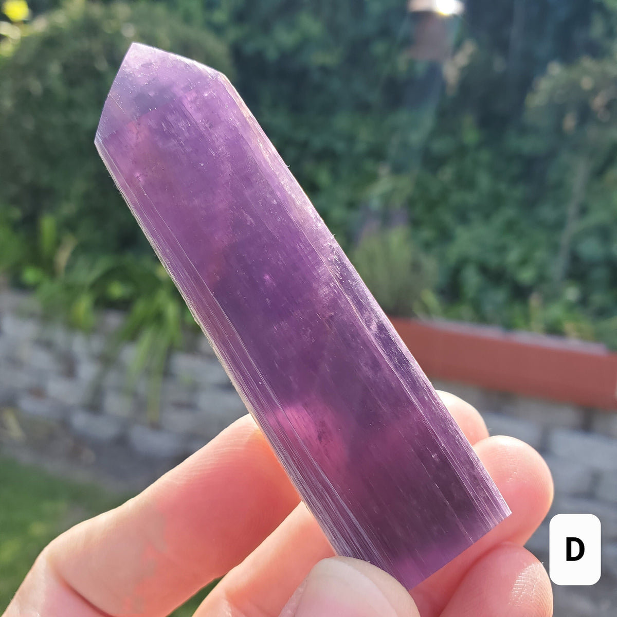 High Quality Lepidolite Tower - Gemmy Purple Mica Point - Transitions, Stress Relief, Calming - Mica Crystal Point Healing Stone