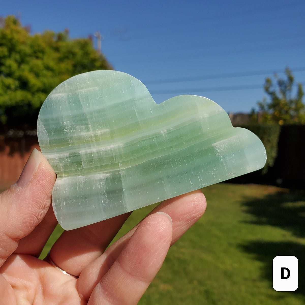 Chucky Pistachio Calcite Cloud - Physical Healing, Transitions, Understanding - Standing Crystal Cloud Carving Stone