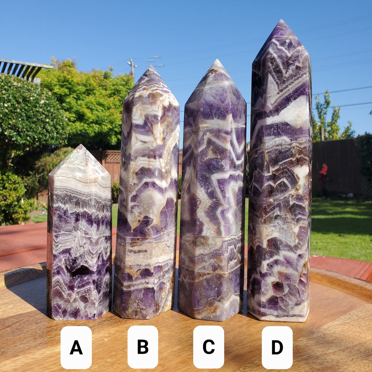 Chunky Dream Amethyst Tower - Calming, Energetic Protection, Positivity, Divine Love - Purple Amethyst Generator Crystal Healing Gemstones