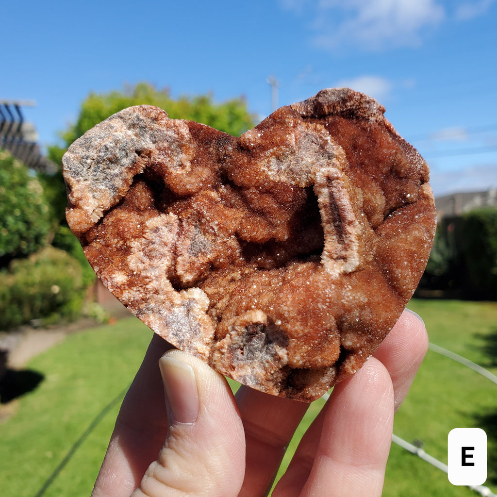 Sphalerite Druzy Heart - Protection, Grounding, Energy, Strength, Confidence - Pink Druzy Crystal Heart Healing Gemstone