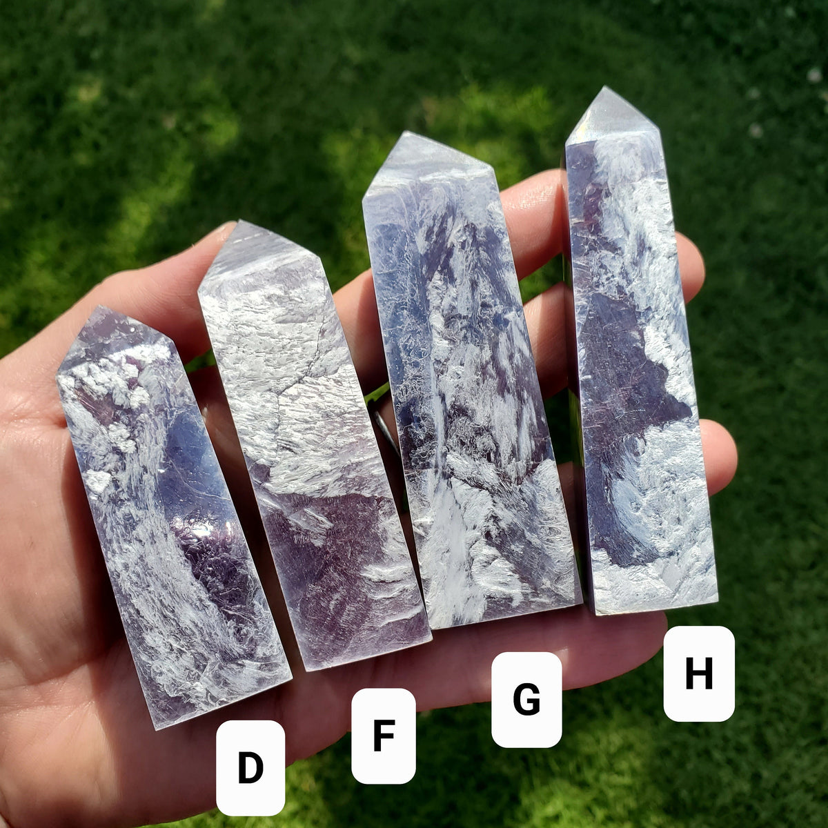 High Quality Lepidolite Tower - Gemmy Purple Mica Point - Transitions, Stress Relief, Calming - Mica Crystal Point Healing Stone