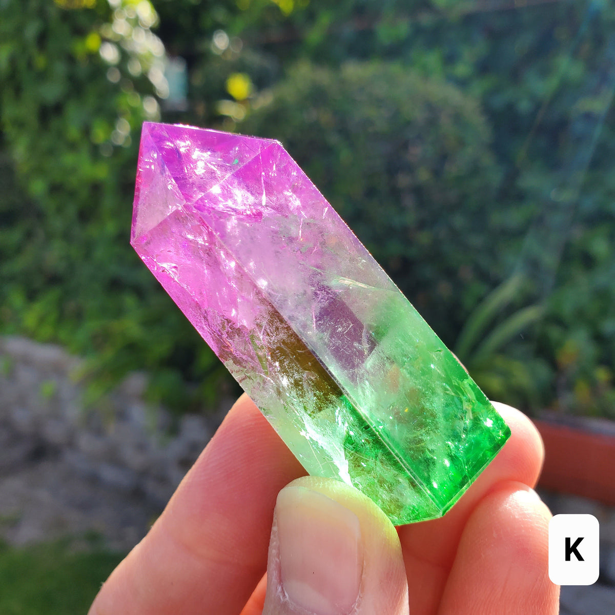 Aura Crackle Quartz Towers - Counteracts Negative, Energizes Positive Energy - Aura Quartz Point Crystal Healing Gemstones