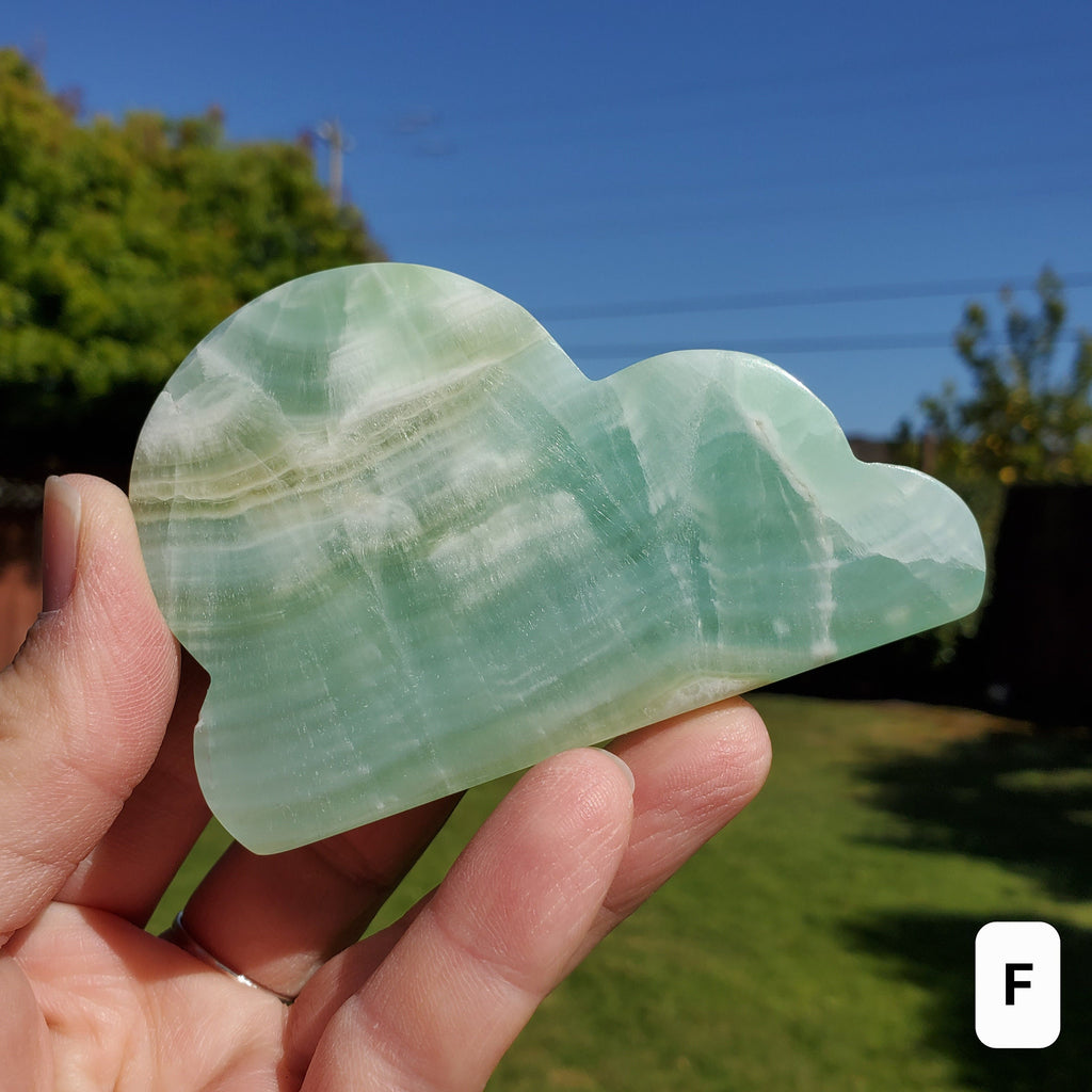 Chucky Pistachio Calcite Cloud - Physical Healing, Transitions, Understanding - Standing Crystal Cloud Carving Stone
