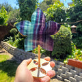 Rainbow Fluorite Flower on Stand - Mental Clarity, Stability, Concentration, Protection - Fluorite Healing Crystals Gemstones