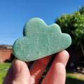 Green Aventurine Cloud - Manifestation, Prosperity, Wealth, Luck - Crystal Cloud Carving Healing Gemstones