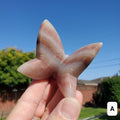 Pink Banded Calcite Butterfly - Emotional Healing, Pure Love, Happiness, Soothing - 3D Crystal Butterfly Stone Healing Crystals Gemstones