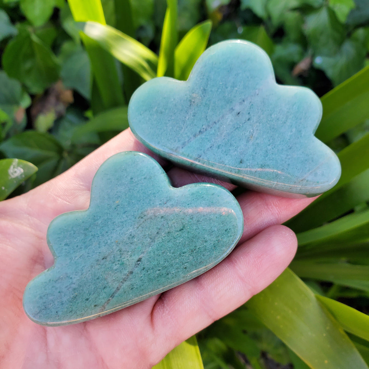 Green Aventurine Cloud - Manifestation, Prosperity, Wealth, Luck - Crystal Cloud Carving Healing Gemstones
