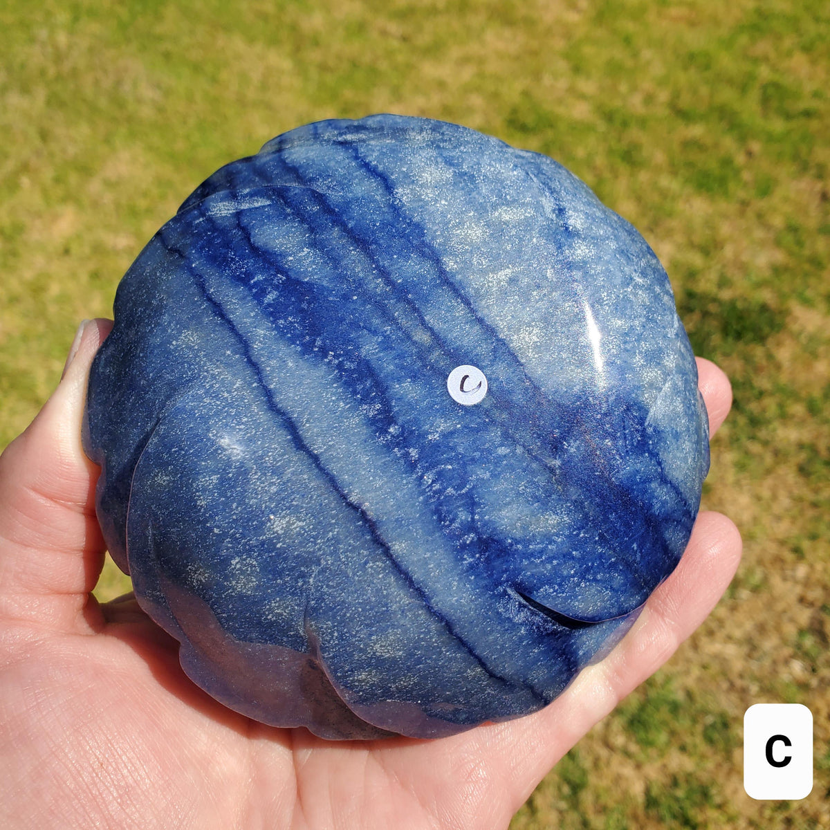 Big Blue Aventurine Rose - Self-Discipline, Inner Strength, Communication - Aventurine Crystal Flower Healing Gemstones