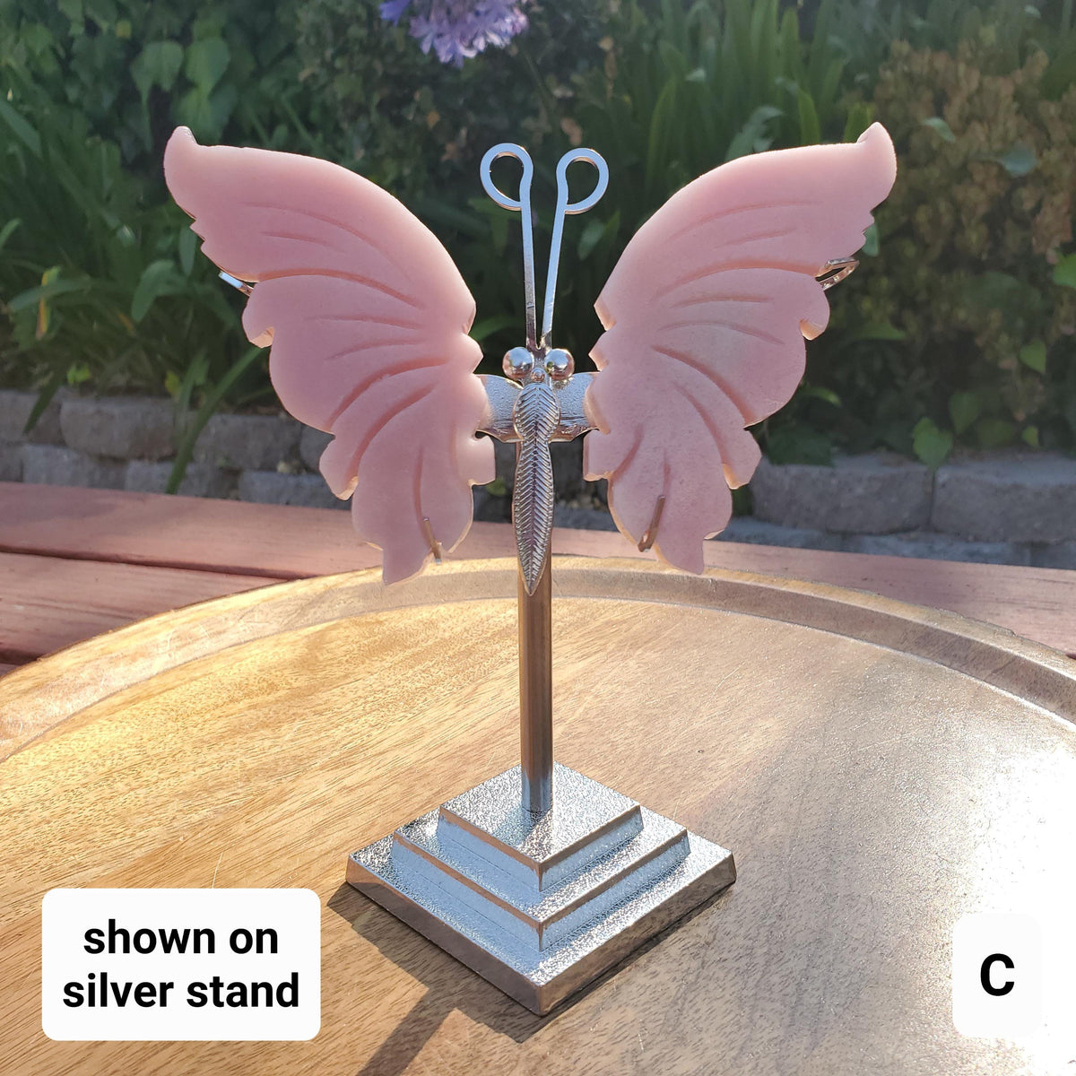 Pink Opal Butterfly - Activates Heart Chakra, Strengthens Connection To Yourself, Individuality - Pink Crystal Butterfly Carving