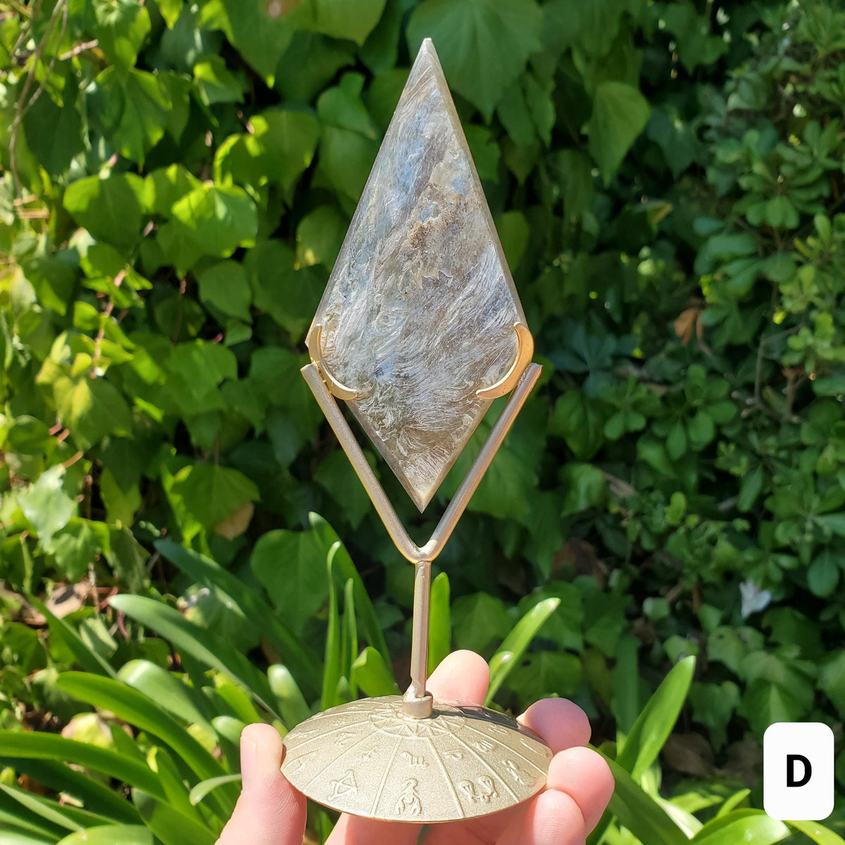 Flashy Golden Mica Diamond - High Quality - Helps Through Transitions, Stress Relief, Calming - Flashy Lepidolite Statement Healing Gemstone