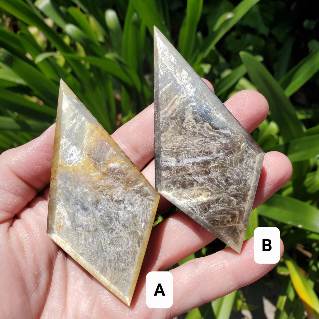 Flashy Golden Mica Diamond - High Quality - Helps Through Transitions, Stress Relief, Calming - Flashy Lepidolite Statement Healing Gemstone