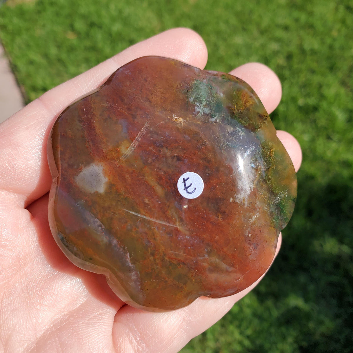 Ocean Jasper Flower - Strength, Renewal, Tranquility - Jasper Crystal Rose Carving Healing Crystals Gemstones