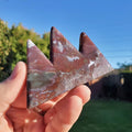 Ocean Jasper Mountain Carving - Strength, Renewal, Tranquility - Jasper Crystal Mountain Range Healing Crystals Gemstones