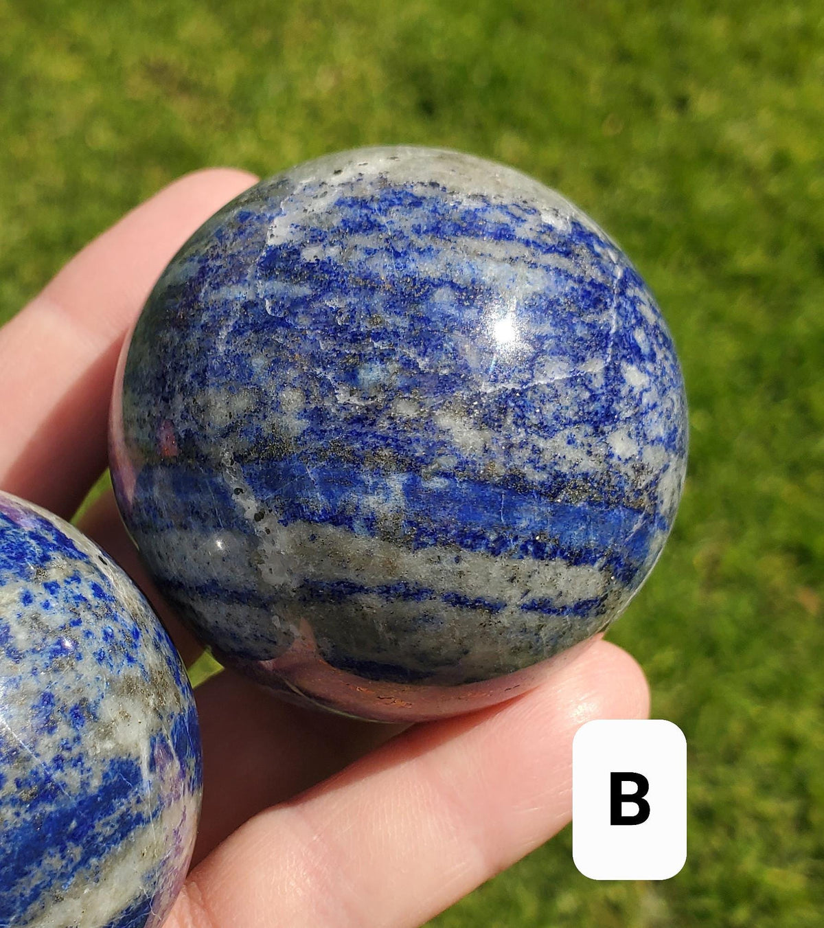 Lapis Lazuli Sphere - Speak Your Truth, Stand In Your Power, Communication - Lapiz Lazuli Crystal Ball Healing Gemstone